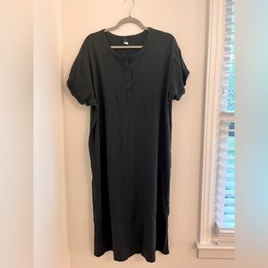 Old navy casual column dress, charcoal, xxl